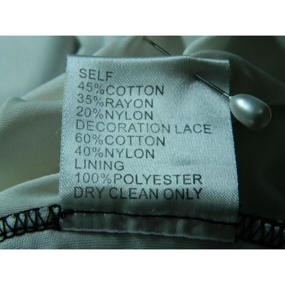 Tadashi Shoji Dress Size 16 Blue Black Lace Illusion‎ Mother of the Bride - Picture 12 of 13